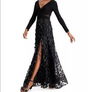 Xscape 3d floral dress